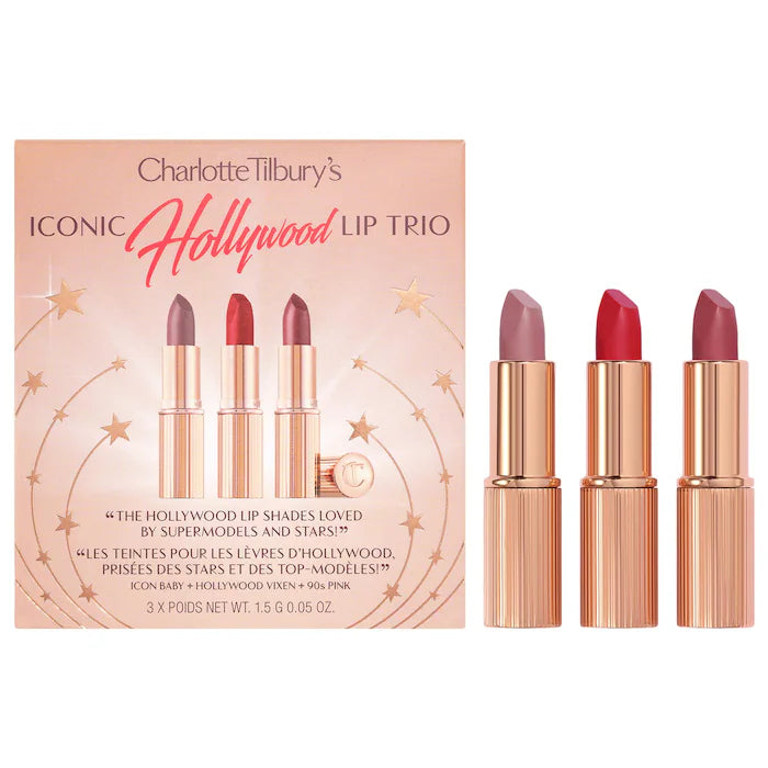Mini Iconic Hollywood Lipstick Trio Set *preorder*