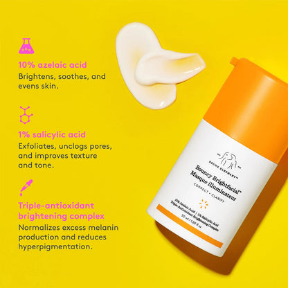 Bouncy Brightfacial Brightening Mask with 10% Azelaic Acid + 1% Salicylic Acid *Preorder*